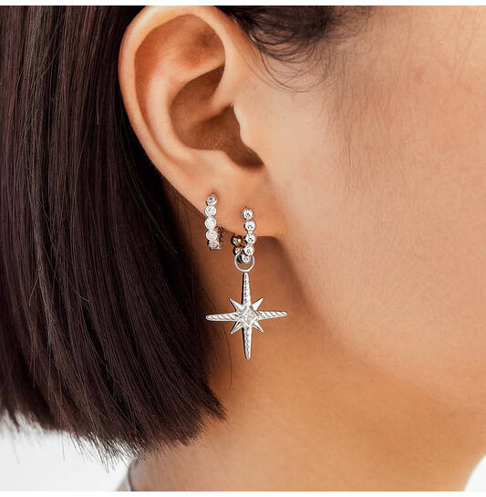  Pop Charms - Silber / 14kt GP - Zirkonia - 1cm